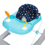 Smart Steps Trend Activity Walker and Entertainer with Removeable Toys, Large Tray, Cup Holder, Adjustable Height and Flat Fold Frame for Storage, Ages 6 Months +, Space Walk Navy