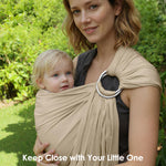 MISSWISDOM Baby Ring Sling Baby Carrier Newborn to Toddler Carrier (7-35 lbs), Baby Sling Carrier, Toddler Sling Carriers, Infant Wraps Carriers, Green