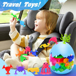 HYSZXUS Bath Toys - 27 PCS Suction Cup Toys Bathtub Toy Shower Toy for Kids Ages 4-8,Sensory Toys for 3 4 5 6 7 Year Old Boys Girls,Mold Free Bath Toy Travel Toy Easter Gifts
