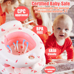 Upgraded Inflatable Baby Seat for Babies 3-36 Months, Inflatable Baby Chair Sit Me Up Floor Seat for Baby, Back Support Baby Seats for Infants for Sitting Up with Built in Air Pump