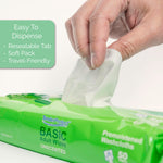 TenderProtect® Basic Adult Wipes, Large 8” x 10”, Super Soft Wash Cloths for Skin Cleansing, Everyday Wipes for Adults and Babies, Incontinence Care, Unscented & Hypoallergenic, 50 count(1 pk of 50)
