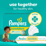 Pampers Sensitive Baby Wipes, Water Based Baby Wipes, Fragrance Free and Hypoallergenic, 588 Wipes Total (7X Refill Packs) [Packaging May Vary]