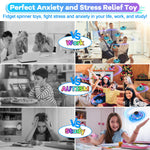 Vantexi Drone for Kids Flying Toys,2026 Upgrade LED Fidget Spinner, Hand Operated Fidget Flying Spinner Toy for Indoor Outdoor,Christmas Birthday Gifts for 6 7 8 9 + Year Old Boys Girls(Blue,ABS)