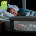 Chicco LullaGo Anywhere Portable Bassinet, Lightweight, Space-Saving with Waterproof Mattress and Fitted Sheet, Travel-Friendly, Includes Carry Bag | Lyric/Beige