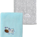 CREVENT 30''X40'' Cute Cozy Fluffy Warm Baby Blanket for Boys Infants Toddlers' Bedding Crib Cot Stroller, Baby Shower Birthday Newborn's Gift - Grey Cloud