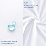Moonsea Queen Size Mattress Protector Waterproof,Mattress Cover Protector, Smooth Top Mattress Protector for Kids, Breathable Skin Friendly and Noiseless Fitted Sheet Queen Size,Polyester