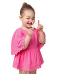 Gerber Baby Girls Toddler Kaftan Swimwear Cover Up, Pink, 18 Months US