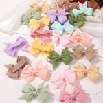 doboi 40PCS 2'' Baby Hair Bows Clips Fully Lined Grosgrain Boutique Solid Ribbon Mini Bows for Girls Teens Infants Kids Toddlers Newborn