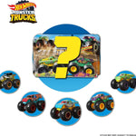 Hot Wheels Monster Trucks 2-Pack, Demolition Doubles Set of 2 Toy Vehicles in 1:64 Scale, for Kids & Collectors (Styles May Vary)