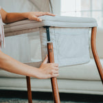 Chicco LullaGo Anywhere LE Portable Bassinet with Canopy, Waterproof Mattress and Fitted Sheet, Travel Bassinet for Baby Includes Carry Bag, Serene/Beige