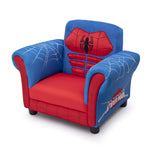 Delta Children Figural Upholstered Chair, Marvel Spider Man (Blue, Red)