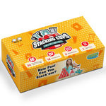 Gamie Stacking Cups Game for Kids - Set Includes 24 Cups, 18 Fun Challenging Cards, and Water Timer - Family Games for Kids and Adults, Indoor Recess Game for Classroom, Gifts for Boys and Girls