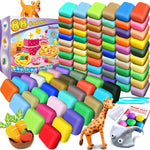 Air Dry Clay 100 Colors, Modeling Clay for Kids, DIY Molding Magic Clay, Gift for Kids