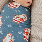 Copper Pearl Swaddle Blankets for Newborns | Soft Stretchy Receiving Blankets for Boys and Girls | Large 46 x 46 Inch Baby Blankets | Lightweight and Breathable Swaddles | Santa Claus