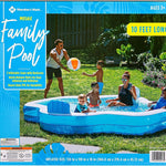 Members Mark Elegant Family Pool 10 Feet Long 2 Inflatable Seats with Backrests. New Version