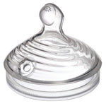 NUK Simply Natural Baby Bottle Nipples - Fast Flow, Silicone, Extra Soft, Anti-Colic Air System, BPA-Free, Pack of 2