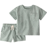 Little Planet by Carter's Boy 2-piece Shorts Set made with Organic Cotton, Citrus Green, 24M
