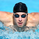 Syhood 6 Pieces Unisex Adult Silicone Swim Cap Waterproof Swimming Hat Non Slip Pool Hat Elastic Silicone Cap for Long and Short Hair(Black, Gray, White, Blue, Deep Purple, Pink)