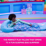 Happy Nappers: Care Bears Sleep Sack Large - Bedtime Bear - 66 x 30, 2-in-1: Plush Character Opens Into Sleeping Bag, Soft Nap & Play Animal, Kids 7+
