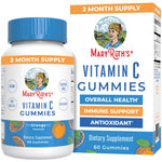MaryRuth Organics Vegan Vitamin C Gummies | 2 Month Supply | Immune Support Supplement for Adults & Kids | Chewable Vitamin C Gummy Vitamins | Non-GMO | Pectin Based | 60 Count