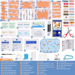 Small-First-Aid-Kit-for-Home-Car-Travel-Camping-Hiking-Kids, Mini Cute Portable Medical Emergency Kits Fits into a Purse, Diaper Bag & Backpack, Travel Must Have