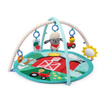 Ingenuity Baby Einstein Farm Explorers Happy Harvest Touch & Feel Baby Play Gym & Mat with 5 Removable Toys, 20+ Songs & Sounds, Ages 0+ Months