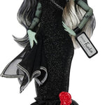 Monster High x Barbie Frankie Stein Doll with Original Barbie-Inspired Swimsuit and Solo in The Spotlight Black Evening Dress and Accessories