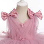 IMEKIS First Birthday Outfit Girl: Butterfly Dress for Toddler 2nd 3rd 4th 5th Birthday Cake Smash Photoshoot Kids Princess Formal Baby Tulle Party Wedding Gowns Dusty Pink Butterfly 12-18 Months