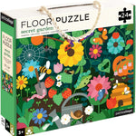 Petit Collage Floor Puzzle, Secret Garden, 24-Pieces – Large Puzzle for Kids, Completed Garden Puzzle Measures 18” x 24” – Makes a Great Gift Idea for Ages 3+