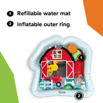 Baby Einstein Farm Explorers Cal's Sensory Barn Water Mat, Multisensory, Red, Ages 0-36 Months