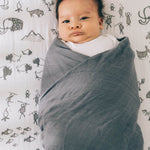 Little Unicorn Deluxe Muslin Swaddle Blanket | Rayon Made from Bamboo | 47" x 47" | Unisex