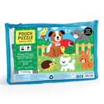 Mudpuppy Playful Pets – 12 Piece Puzzle with Reusable Zipper Pouch Featuring Colorful and Fun Illustrations of Pets Perfect for Easy Storage and Travel