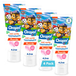 Orajel Naturals Paw Patrol Kids Fluoride Toothpaste, Fruity, 4.2 Oz, 4-Pack