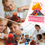 Valentines Day Large Volcano Science Kit - 24 Pack Valentines Day Gift Cards for Kids, Volcano Erupting Experiment Toys STEM Educational Toys for Classroom Exchange School Activities Party Favors