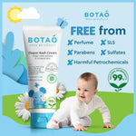 BOTAO Baby's Natural Diaper Cream | Organic Diaper Cream EWG Verified | Naturally Soothes Baby Rashes | Baby zinc Ointment Natural | For Sensitive Skin with Aloe Vera & Calendula, 2.5Oz (2 Pack)