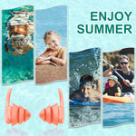 Kids Swimming Ear Plugs,3 Pairs Waterproof Reusable Silicone Child Swim Earplugs for Swimming Surfing Bathing Showering,Small Children Water Ear Plugs Suitable for Boys and Girls (Kids 6-14 Years Old)