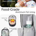 Momcozy GoEase Diaper Bag - Stylish, Durable & Waterproof Baby Bag with Multi-Pockets, Laptop Compartment, Changing Pad & Stroller Straps, Travel Baby Essentials for Moms,Dads,Work, Maternity