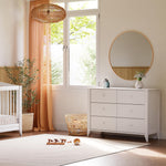 Babyletto Sprout 6-Drawer Double Dresser in White, Greenguard Gold Certified