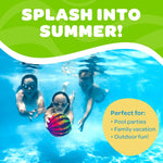 Watermelon Ball JR - Pool Toy for Underwater Games - Durable Ball for Pool Football, Basketball & Rugby - Perfect for Water Parties - Fun for Adults & Kids Alike - Fillable Pool Ball - Ages 6+