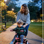 besrey Kids Tricycle with Flash Wheels for Ages 18 Months to 5 Years, Toddler Tricycle with Bell, Kids Tricycle, Gift for 2-5 Year Olds, Gift and Toy for Boys and Girls, Tricycle for Toddlers, Pink