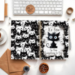 LIANGW Funny Cat Journal Notebook for Teen Girls & Women, Funny Gifts for People Who Love Cats, Cat Lover Gifts for Women Men, Cute Notebooks for School Supplies, cat notepad 5.5x8.3 Inch