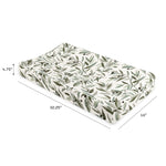 Babyletto 100% Quilted Organic Cotton Changing Pad Cover, GOTS-Certified, Fitted 360°, Ultra-Soft and Breathable Muslin - Olive Branches