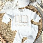 Ylsteed Newborn Baby Boy Girl Clothes Outfits Long Sleeve Romper Bodysuit Baby Shower Coming Home Outfit Shirt+Pants+Hat