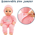 Baby Born My First Baby Annabell - Blue Eyes: Realistic Soft-Bodied Doll for Kids Ages 1 & Up, Eyes Open & Close, Doll with Bottle