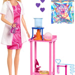 Barbie Scientist Doll and Accessories with Blonde Fashion Doll, Lab Table, Microscope, & Color-Change Beaker & Petri Dish Accessories