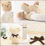 Best Baby Gift Set for Newborn Boys&Girls-Gender Neutral Baby Shower Gifts with Baby Pacifiers,Handprint&Footprint Keepsake Frame,Knitted Blanket,Rattle,Socks&Pacifier Clip–Deluxe Gift Box