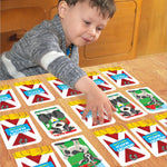 School Zone Memory Match Farm Card Game: 56 Game Cards, Preschool, Kindergarten, Animals, Early Reading, Counting, Matching, Vocabulary, Ages 3+