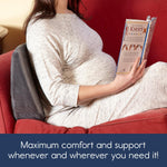 hiccapop Pregnancy Pillow for Maternity - Memory Foam Maternity Pillows Support Body, Belly, Back, Knees