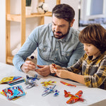 XIPEGPA 60 PCS Glider Planes Bulk Airplane Gliders Toy for Kids Paper Airplane Toys Set for Birthday Party Favor Goodie Bag Stuffers Classroom Prizes Boys and Girls