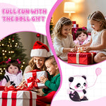 Aori Reborn Baby Dolls 22 Inch - Realistic Baby Doll for Kids 3+ Years - Lifelike Newborn Baby Girl in Panda Outfit - Handmade Cloth Body Doll for Gift, Collection & Role Play